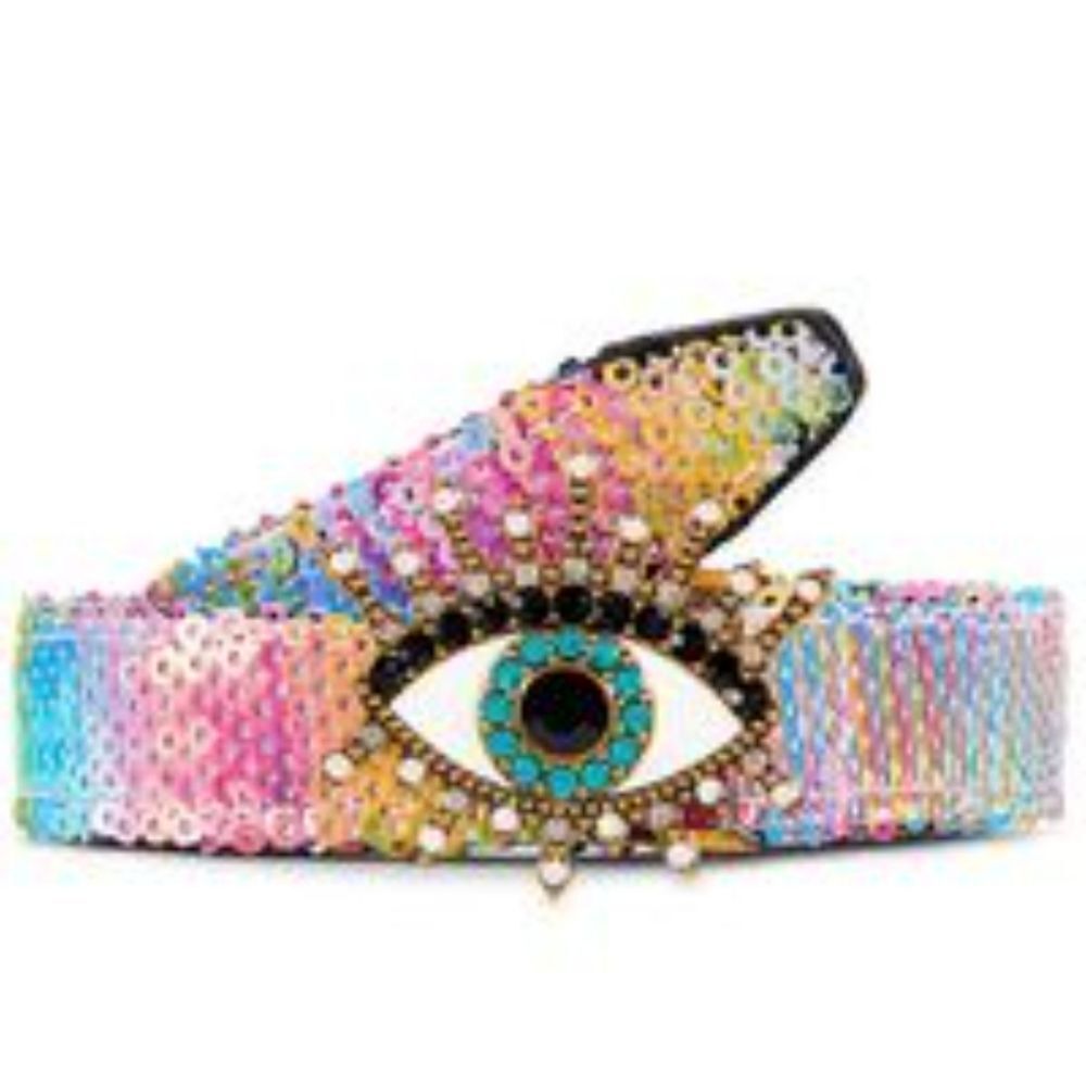 Kurt Geiger London Sequin Evil Eye Belt